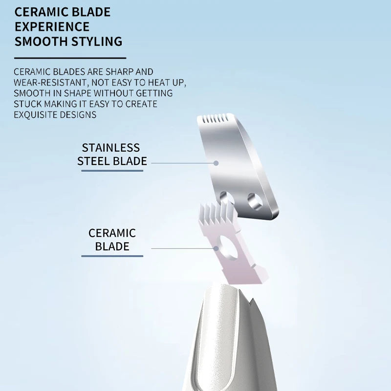 Waterproof Electric Trimmer with LED